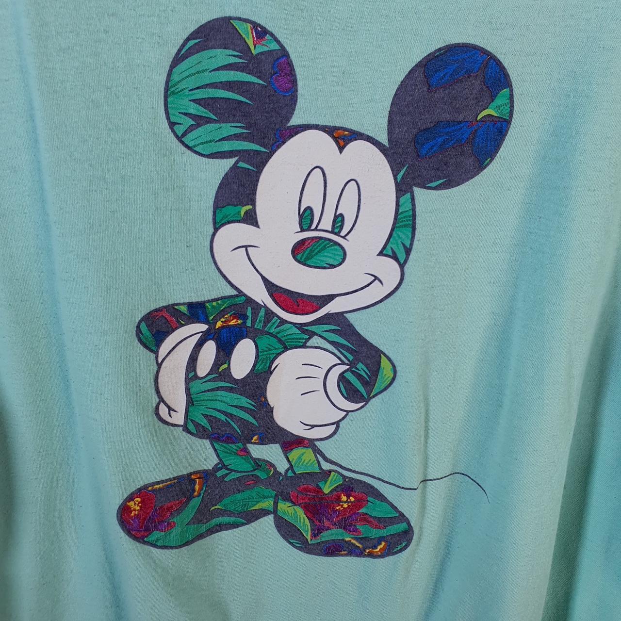 Vintage Disney Family Fun Land Mickey Mouse T Shirt Men’s XL Blue Graphic Cartoon