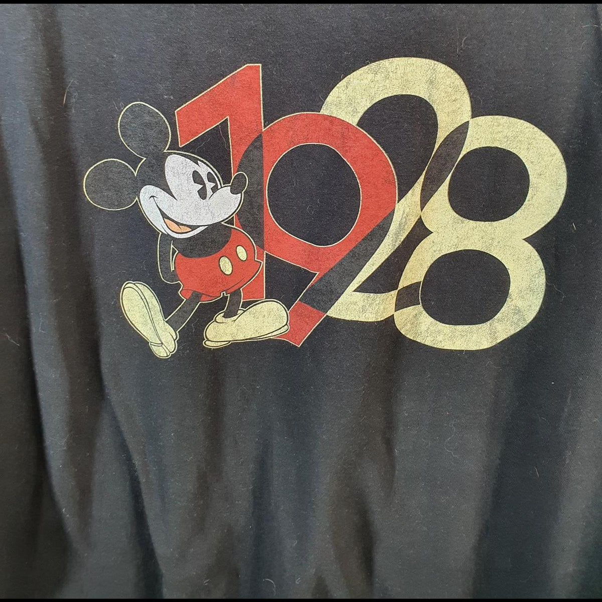 Vintage Disney Land Mickey Mouse T Shirt Men’s XL Black Logo Graphic Cartoon