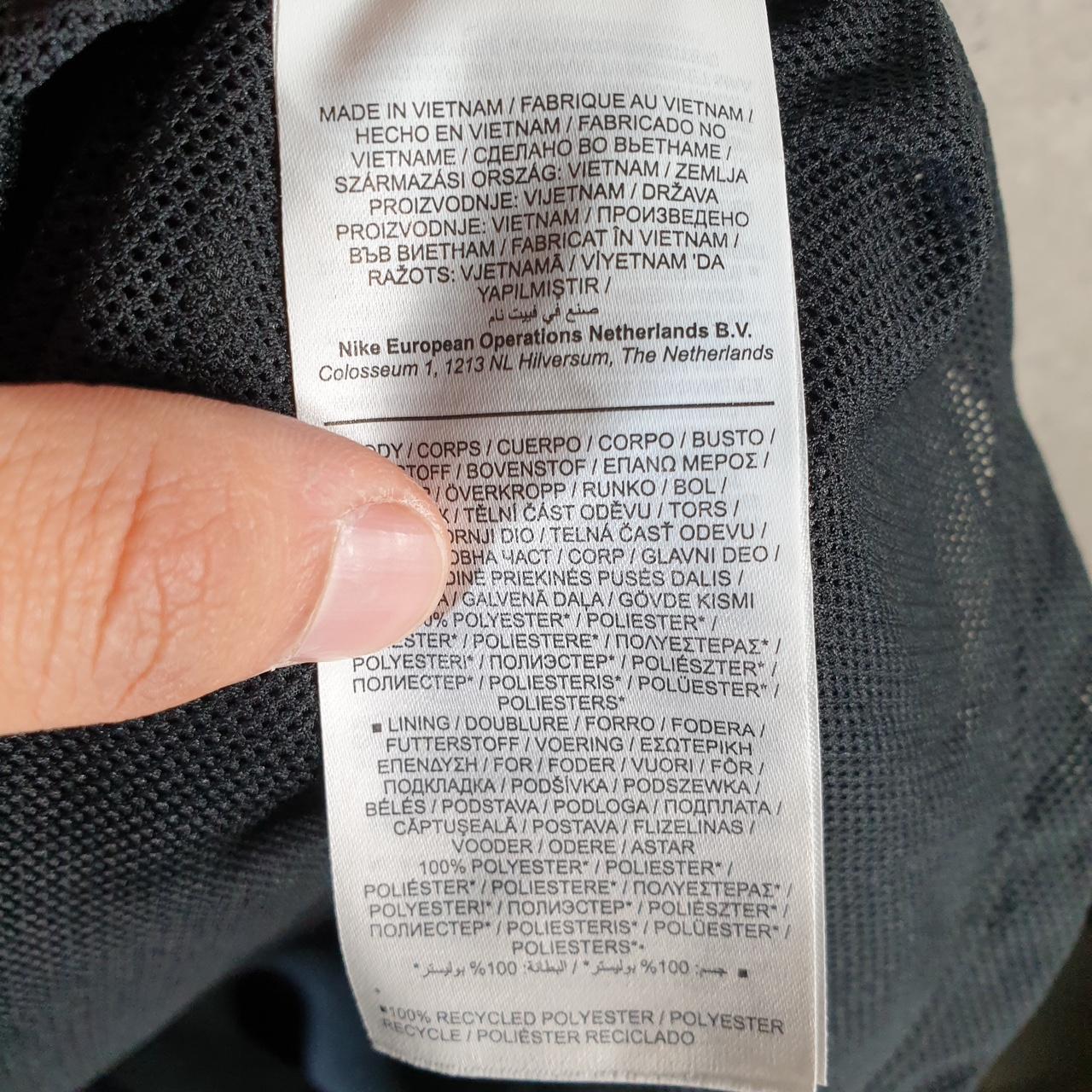 Vintage Nike Windbreaker Track Jacket Mens XL Black USA Swoosh Full Zip USA