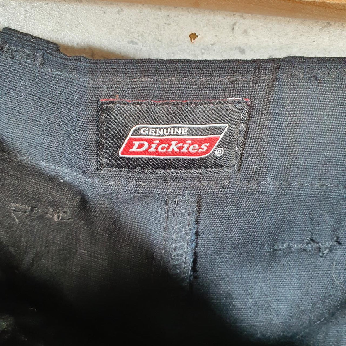 Vintage Dickies Baggy Chino Shorts Jorts Cargo Mens W40 Black Regular Fit