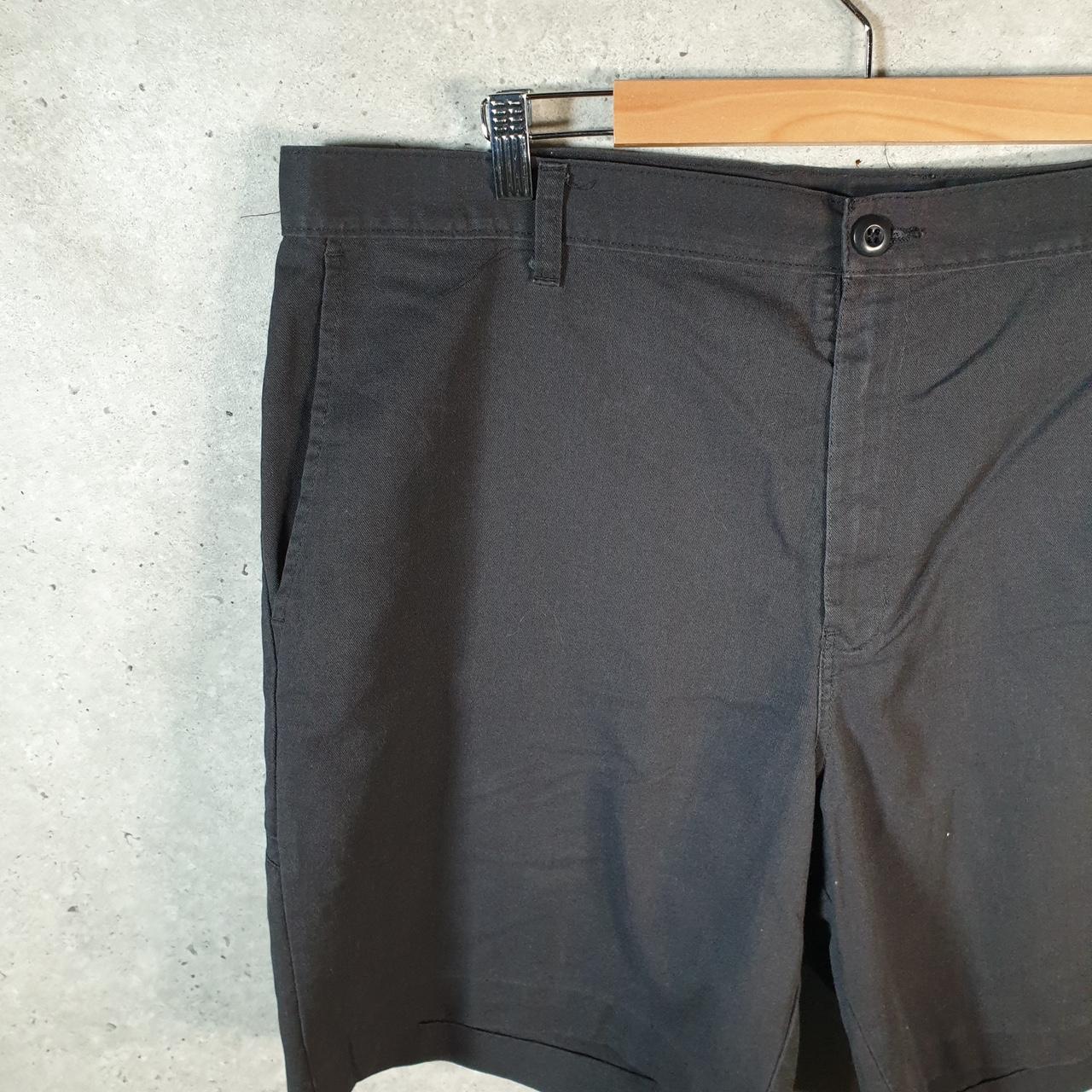 Vintage Dickies Baggy Chino Shorts Jorts Cargo Mens W40 Black Relaxed Fit