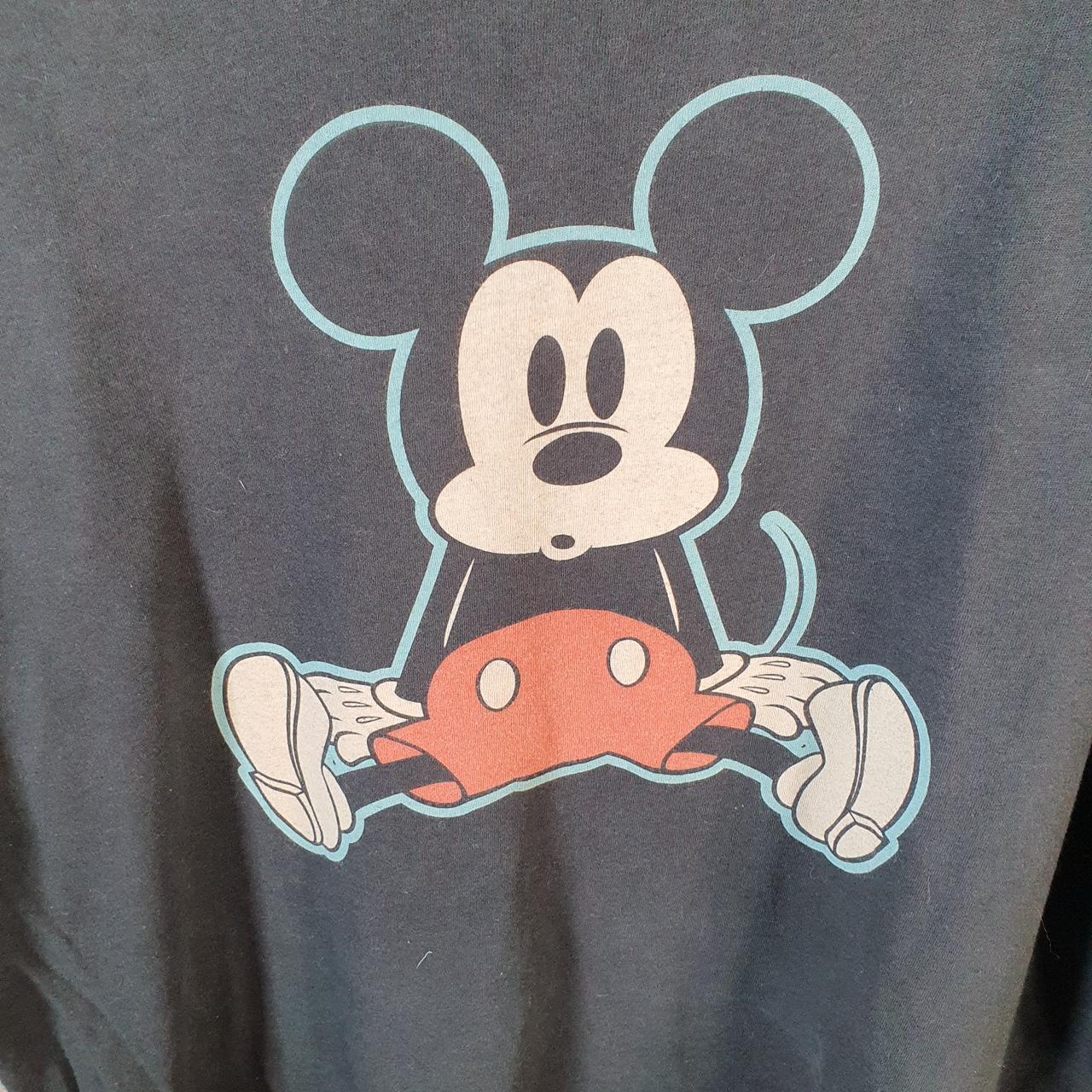 Vintage Disney American Eagle Land Mickey Mouse T Shirt Men’s Large Black Graphic