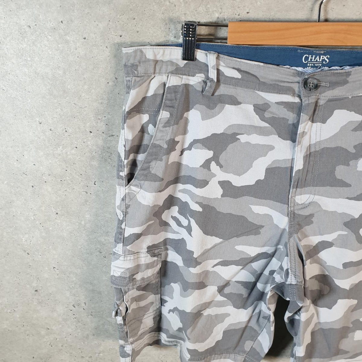 Vintage Chaps Ralph Lauren Polo Shorts Jorts Cargo Men’s W38 Camouflage Baggy Cotton