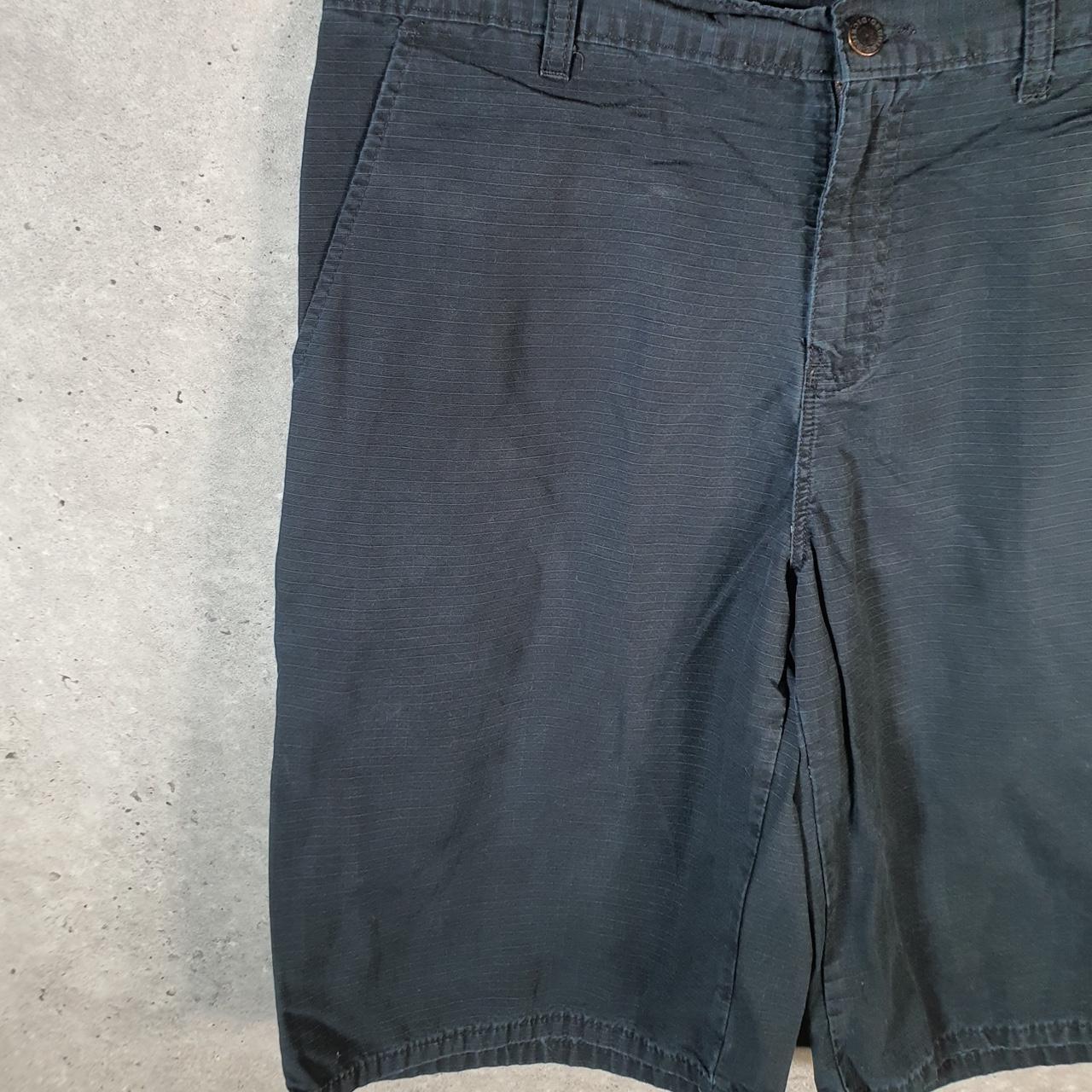 Vintage Dickies Baggy Chino Shorts Jorts Cargo Mens W34 Black Relaxed Fit