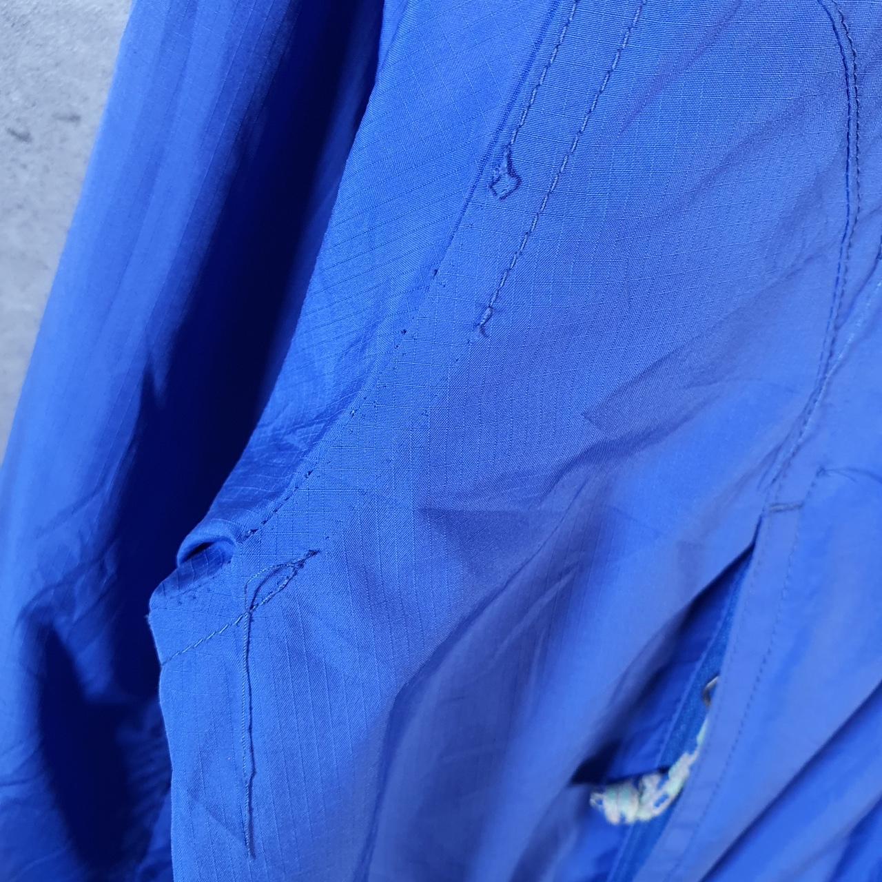 Vintage L.L. Bean Outdoors Nylon Jacket Womens Medium Blue Waterproof Hooded