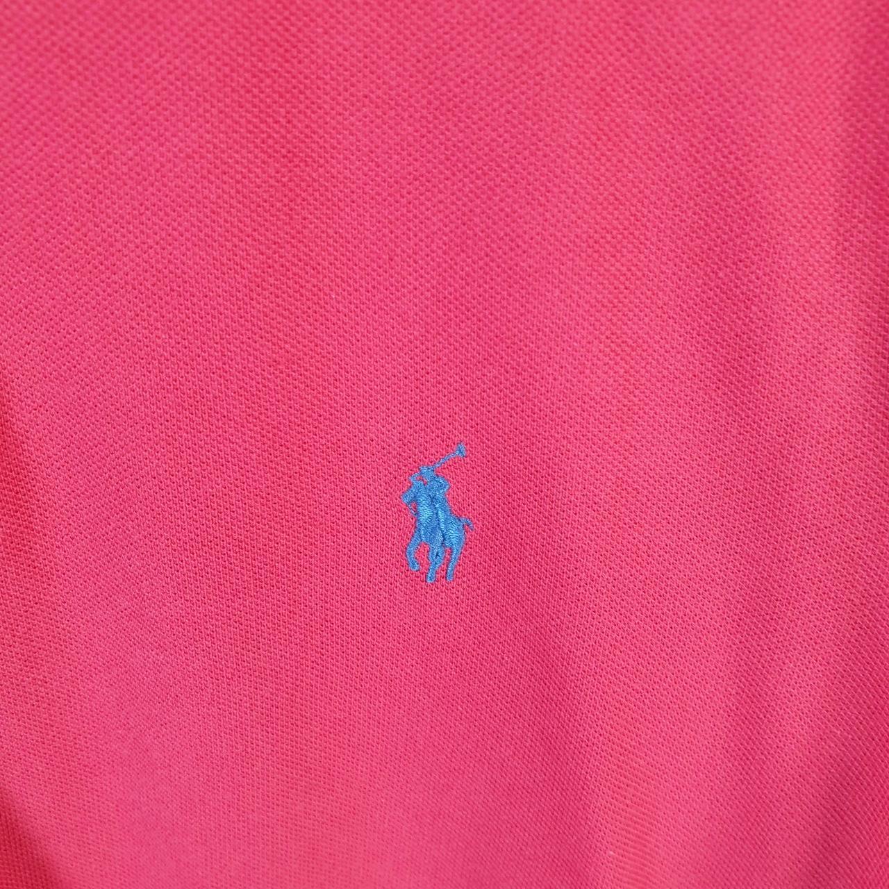 Vintage Ralph Lauren Polo Shirt Men’s Small Red Custom Slim Fit Embroidered Pony