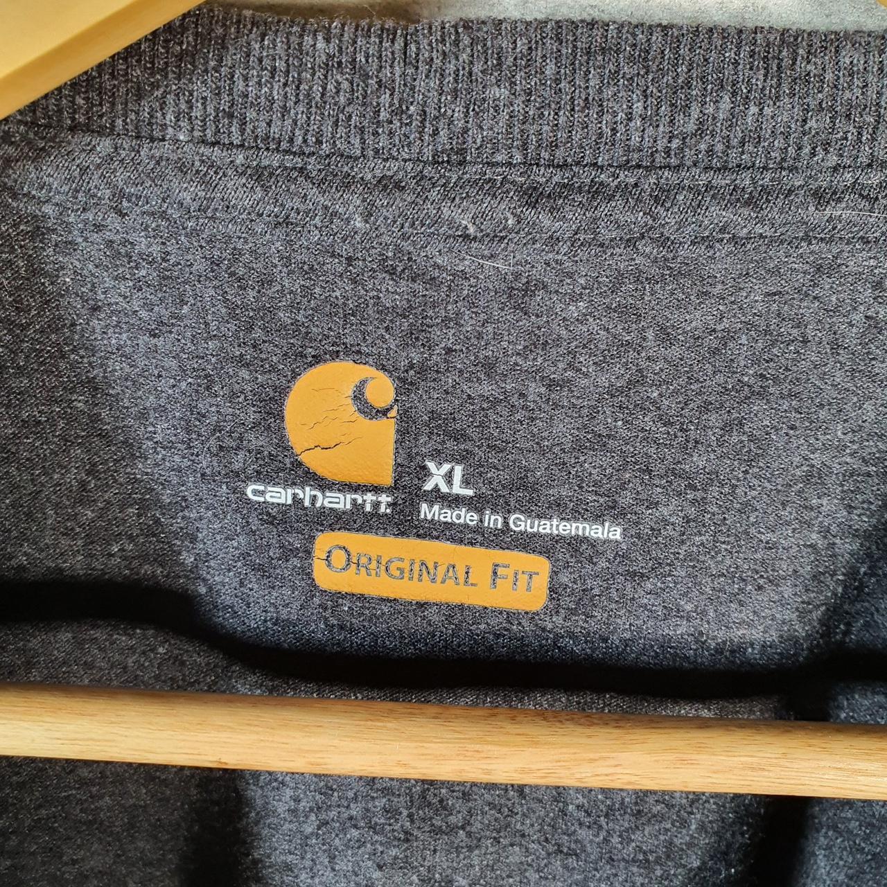 Vintage Carhartt Pocket T Shirt Men’s XL Grey Workwear Chore Utility Original Fit C9274