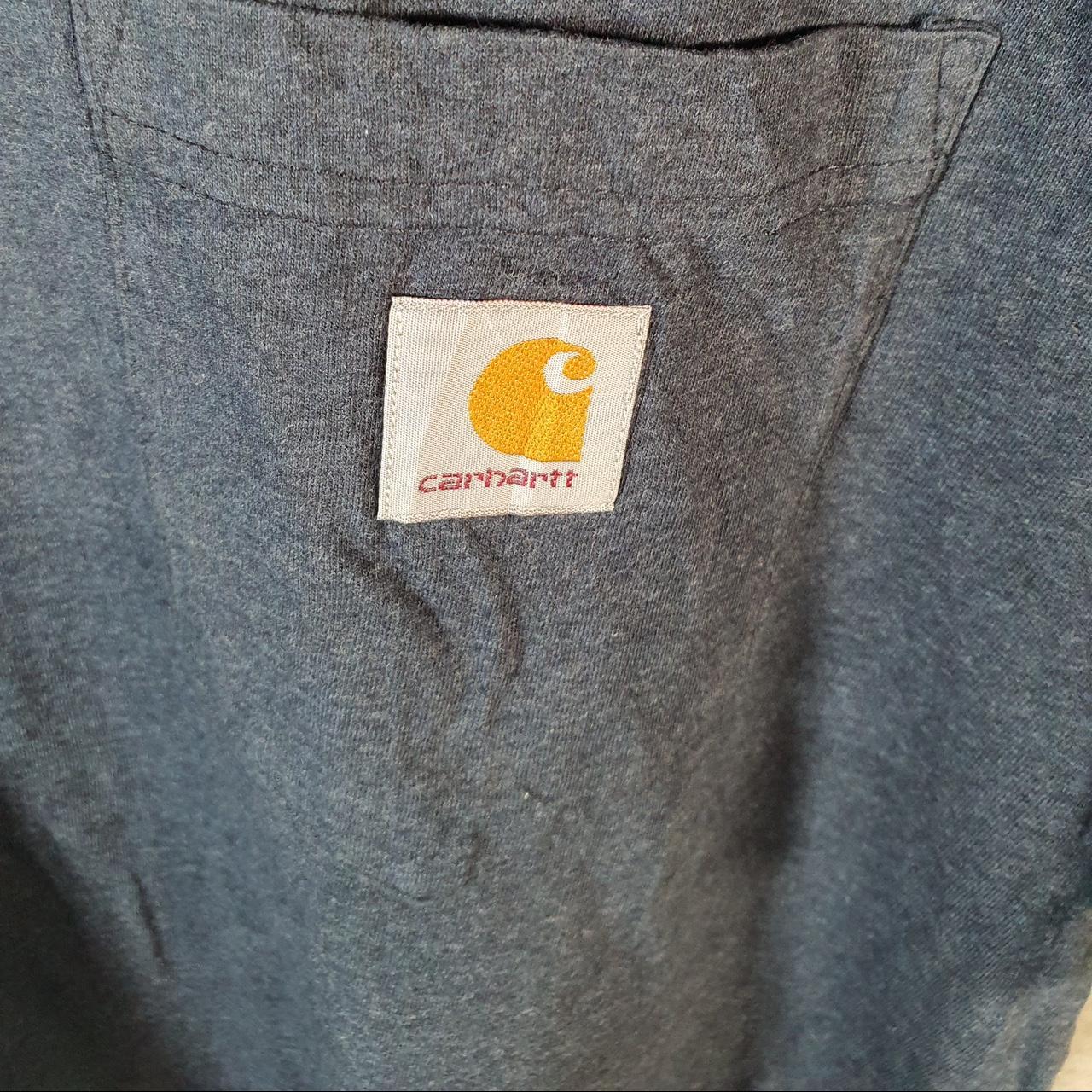 Vintage Carhartt Pocket T Shirt Men’s XL Navy Blue Workwear Chore Utility Relaxed Fit