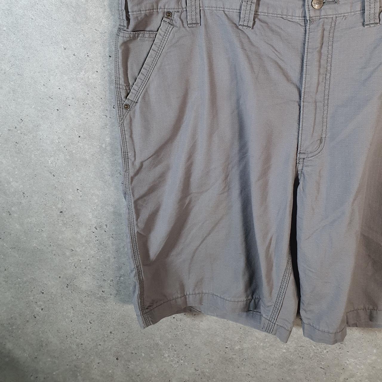 Vintage Carhartt Baggy Carpenter Shorts Jorts Cargo Men’s W44 Grey Relaxed Fit Workwear Big Fish Vintage