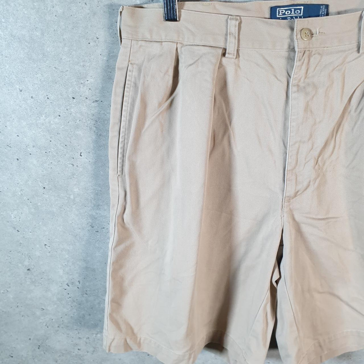 Vintage Ralph Lauren Polo Shorts Jorts Chino Cargo Men’s W35 Brown Baggy Cotton A4255