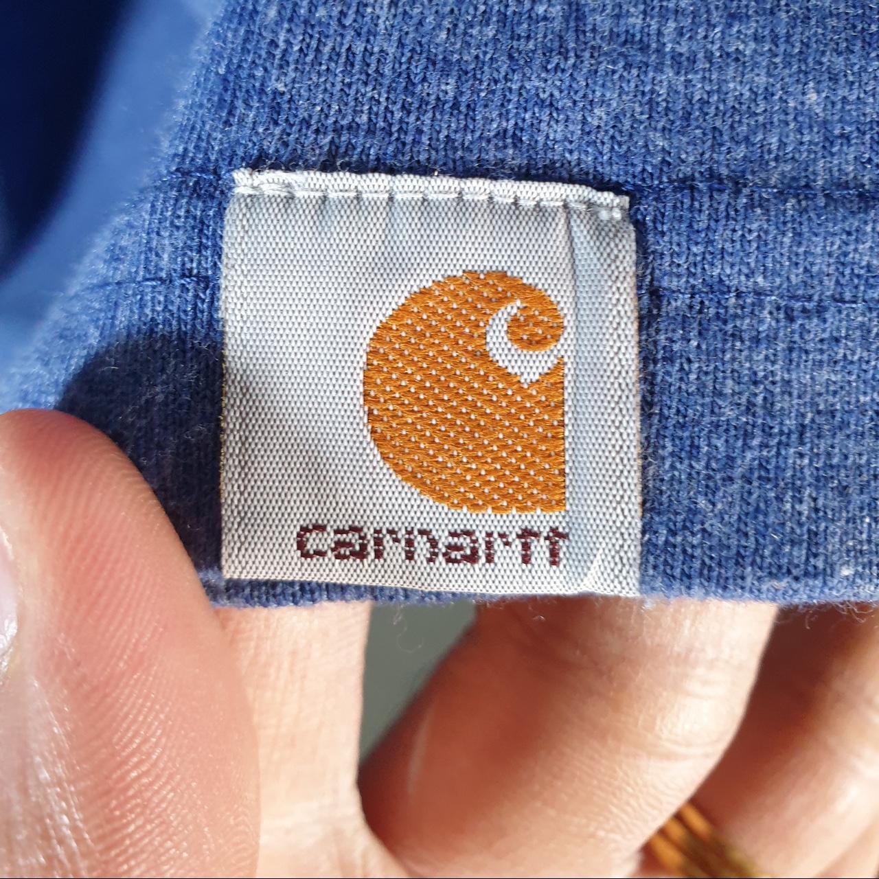 Vintage Carhartt Pocket T Shirt Men’s Small Blue Workwear Chore Utility Relaxed Fit C9340
