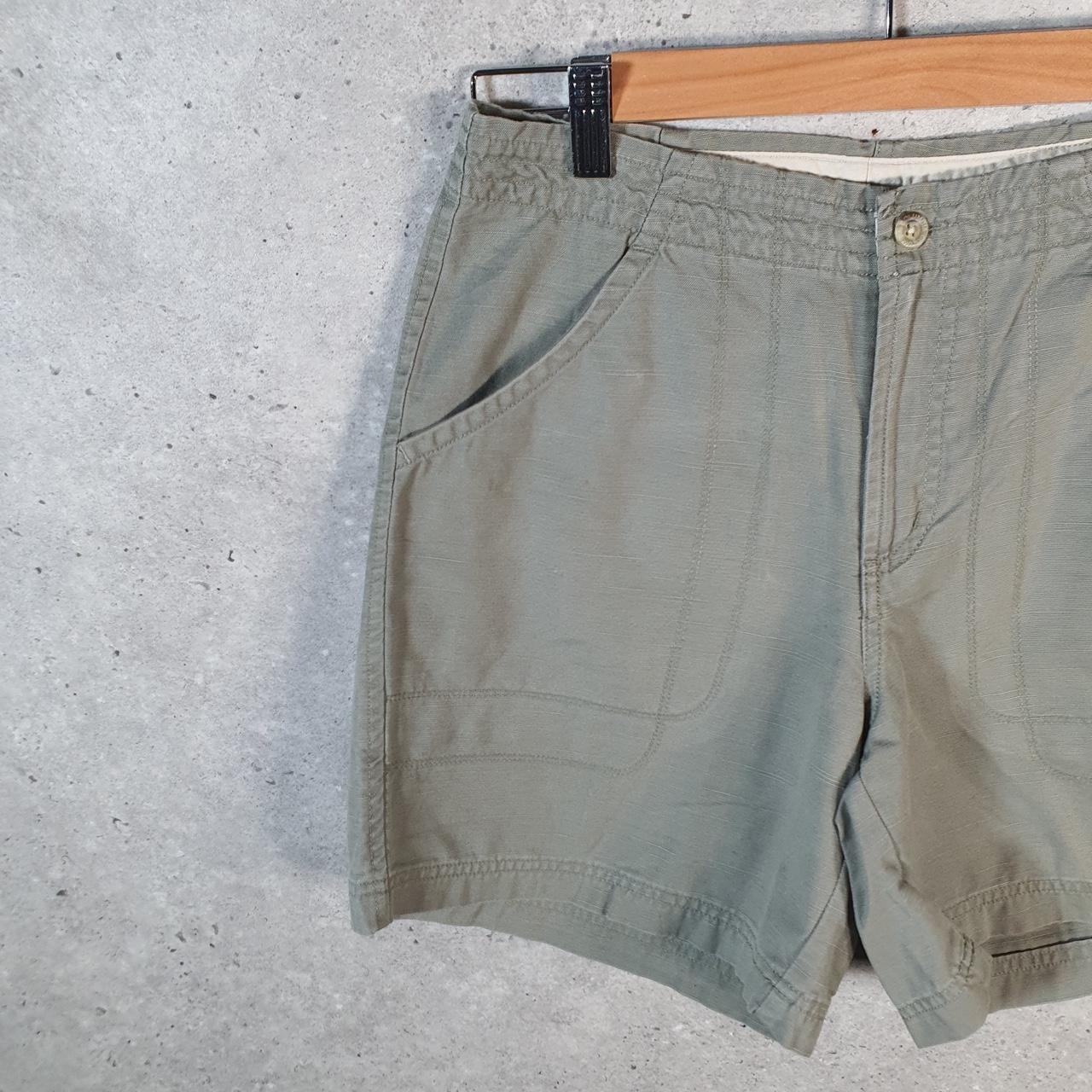 Vintage Columbia Cargo Shorts Womens UK10 Khaki Green Athletic Hiking