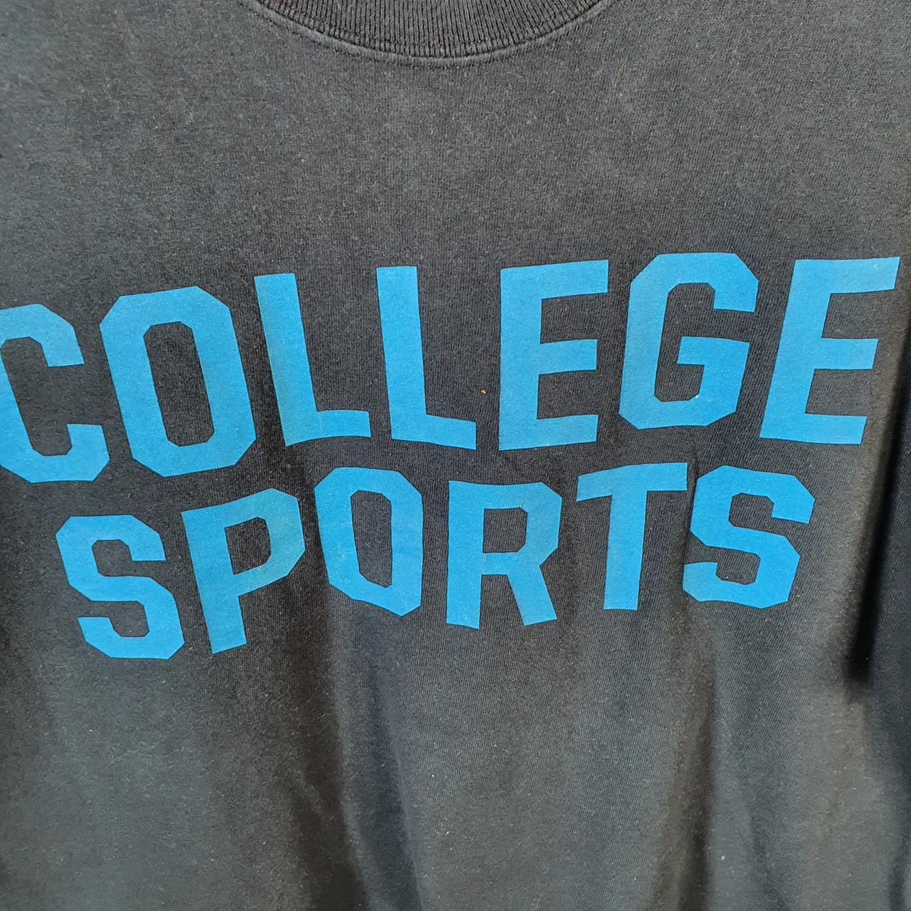 Gildan College Sports Big Ten Network T Shirt Jersey Mens Large Black USA