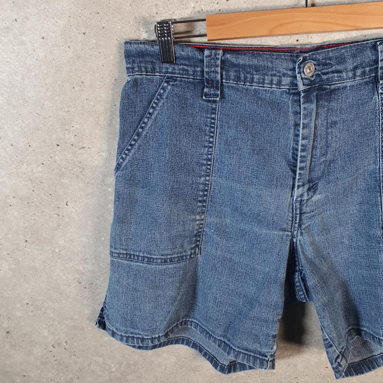 Vintage Levi’s Baggy Shorts Jorts Cargo Womens W32 Blue Relaxed Denim
