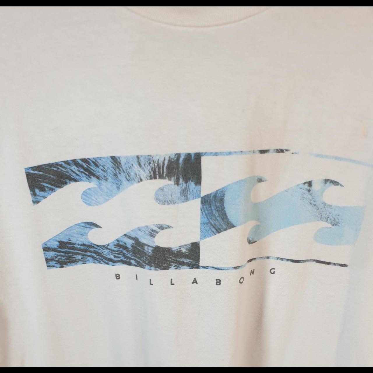 Vintage Billabong Surf Waves T Shirt Men’s XL White Casual Logo Surfing Y2K