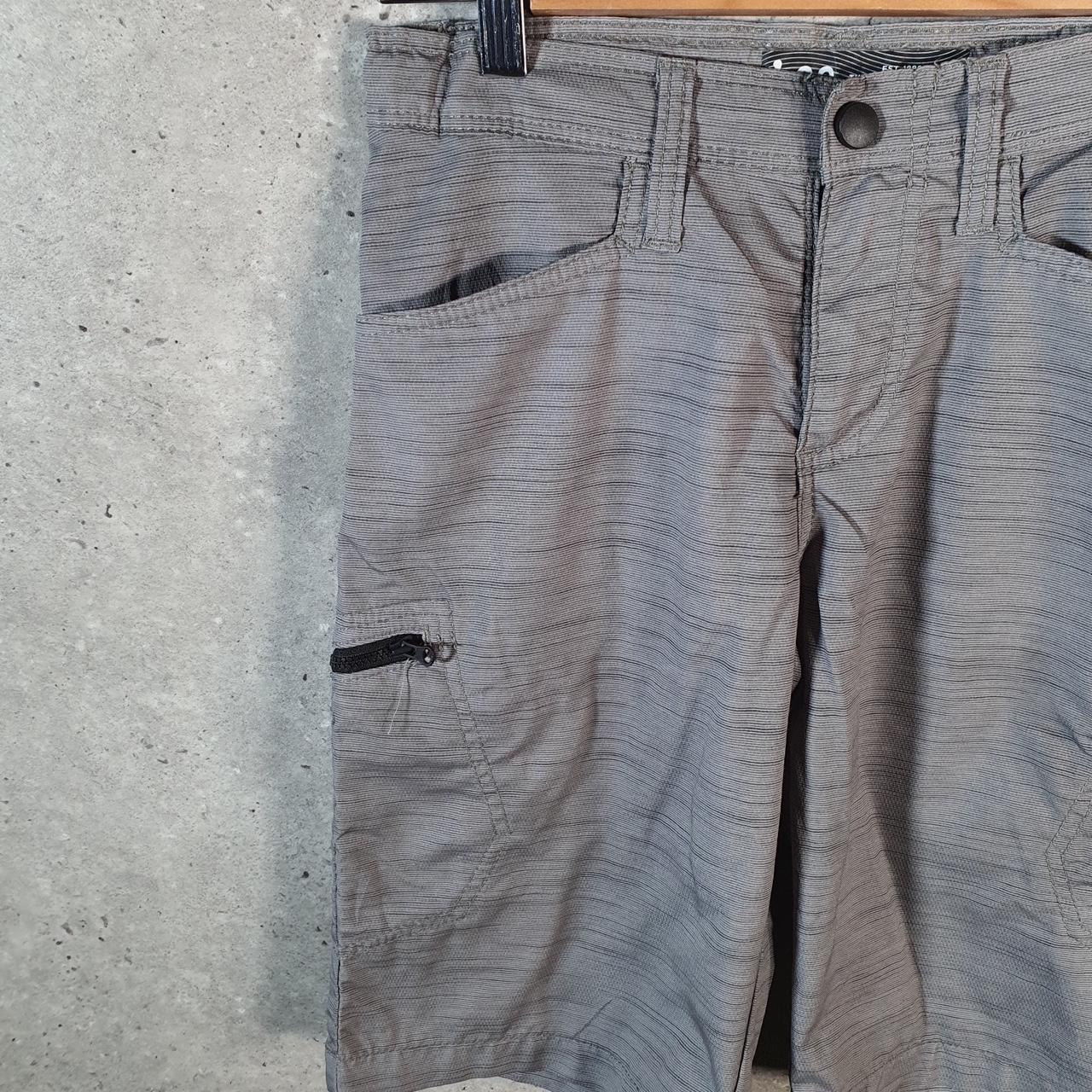 Vintage Lee Chino Shorts Jorts Cargo Womens W26 Grey Baggy Cotton A4434