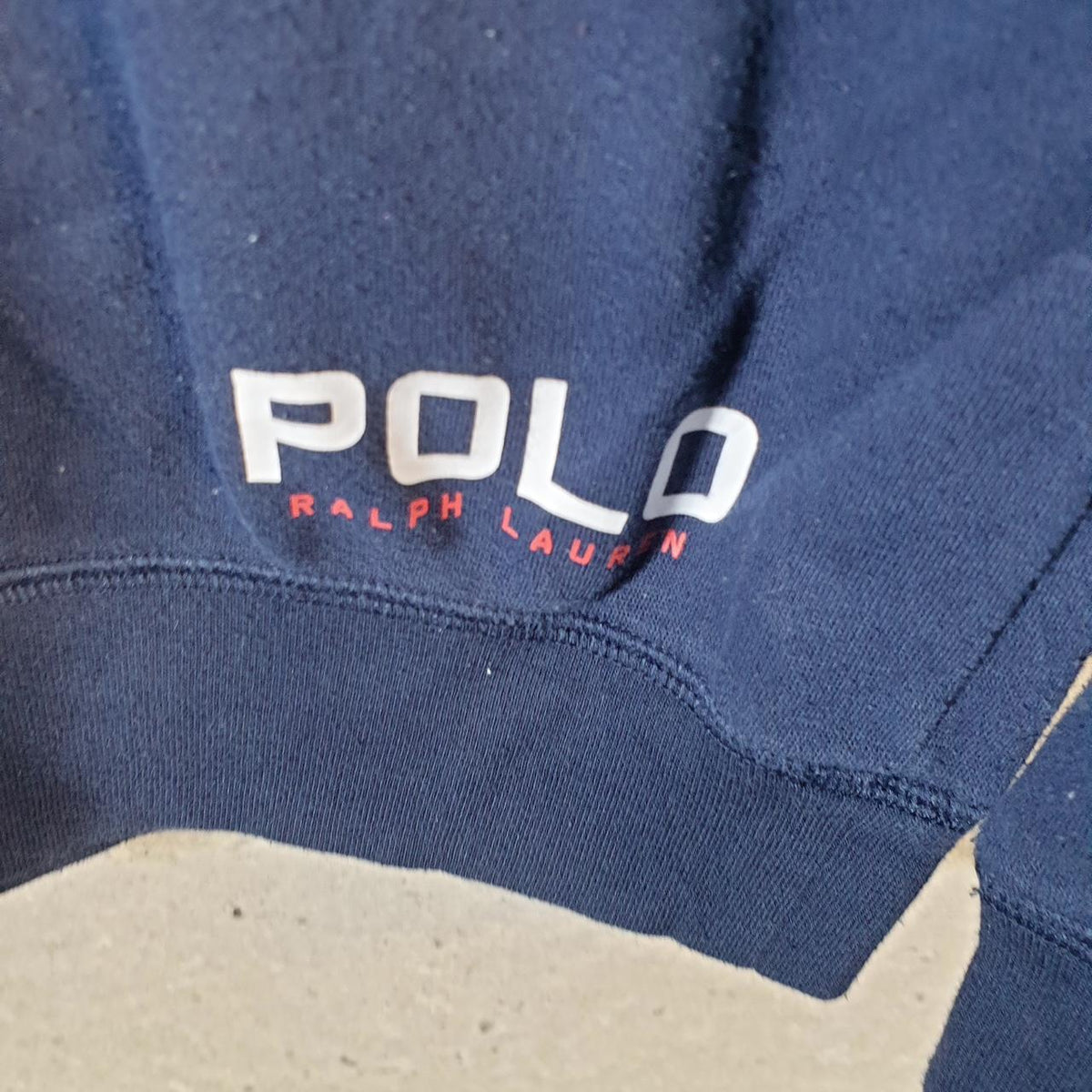 Vintage Ralph Lauren Polo Sleepwear Sweatshirt Men’s Large Navy Blue Cotton Pullover Pony