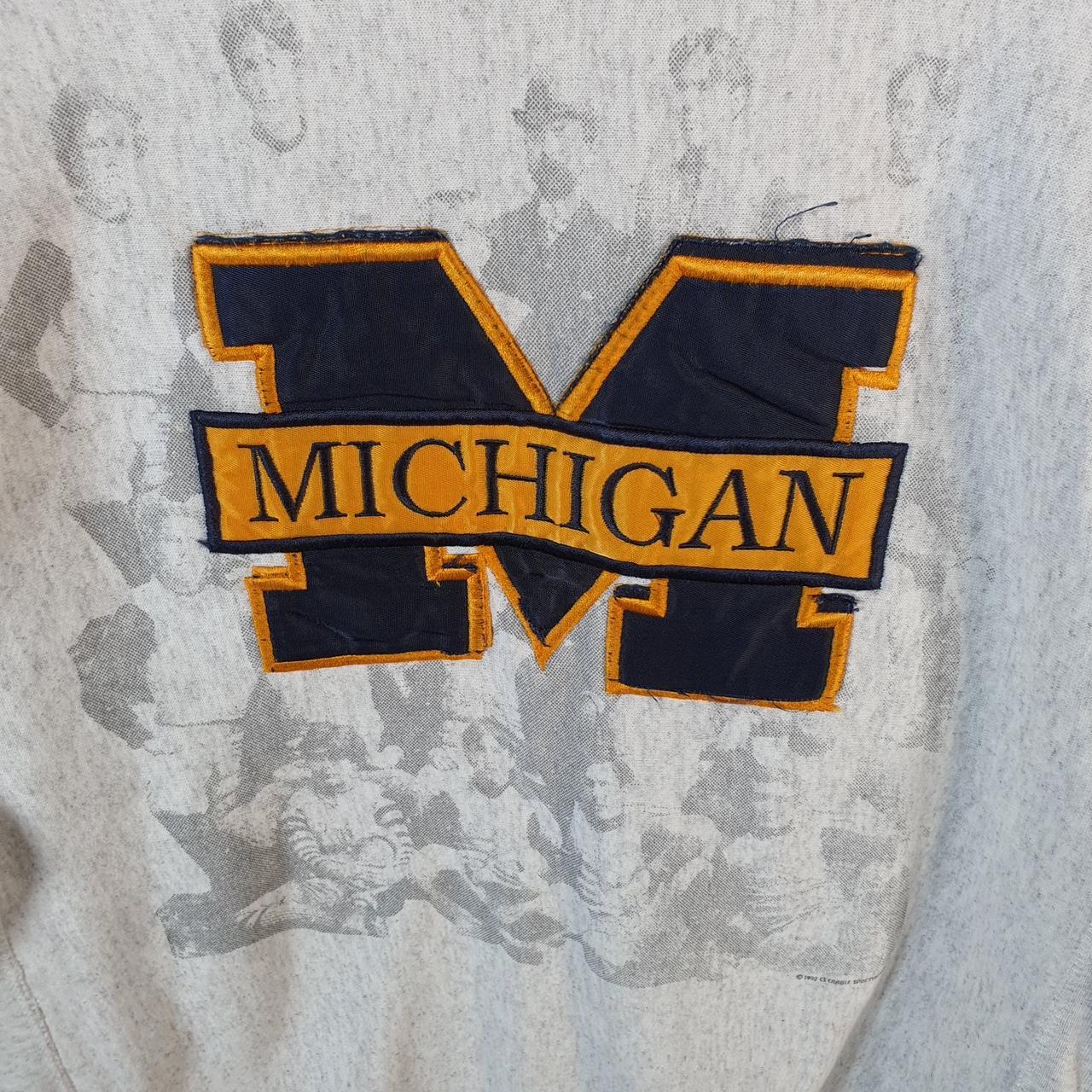 Vintage Crable Sportswear Michigan Sweatshirt Mens Large Grey Pullover USA