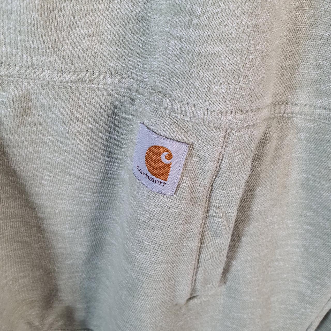 Vintage Carhartt Hoodie Womens Small Green Pullover Blank USA Relaxed Fit