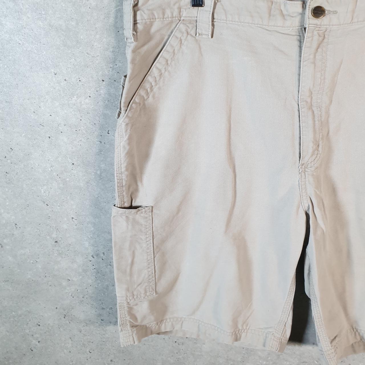 Vintage Carhartt Baggy Carpenter Shorts Jorts Cargo Men’s W40 Brown Relaxed Fit Workwear