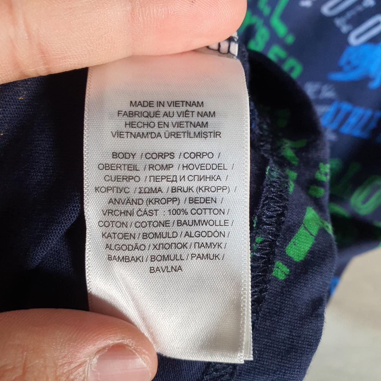 Vintage Ralph Lauren Polo Retro T Shirt Youth XL AOP Blue Classic Fit Pony