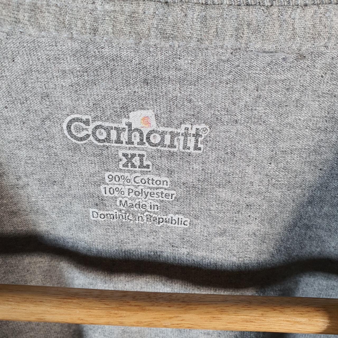 Vintage Carhartt Pocket T Shirt Men’s XL Grey Workwear Chore Utility Relaxed Fit C9210