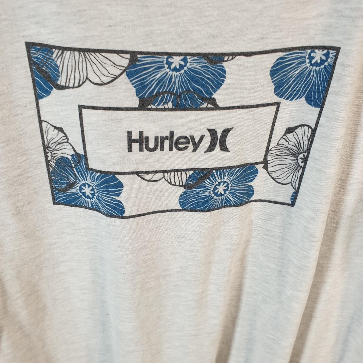 Vintage Hurley Graphic T Shirt Men’s Small Grey Casual Sports Logo Athletic