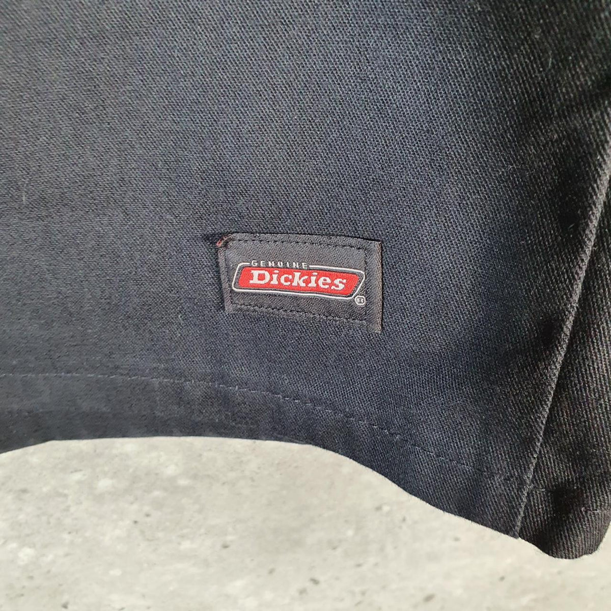 Vintage Dickies Baggy Chino Shorts Jorts Cargo Mens W36 Black Regular Fit