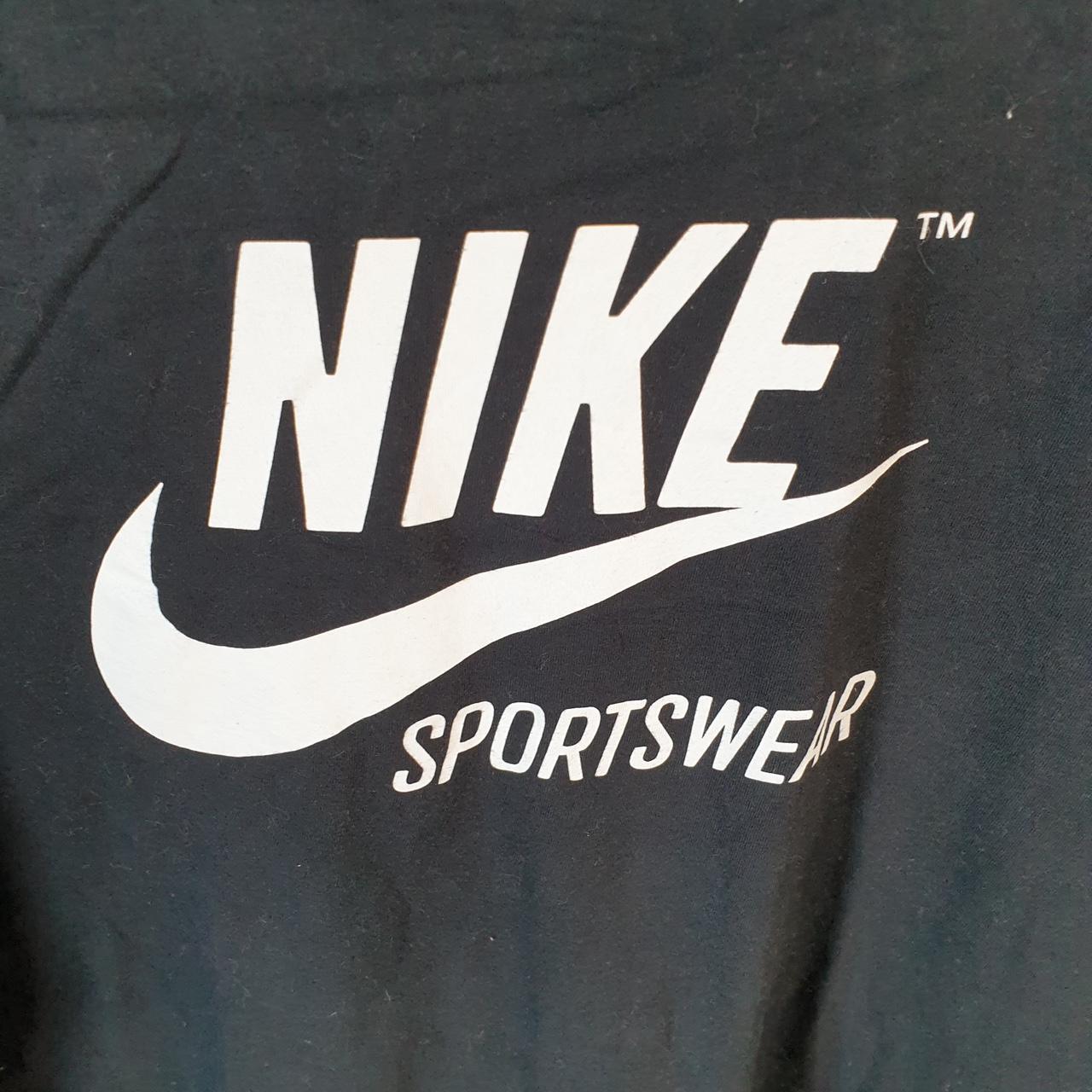 Vintage Nike Spellout Sportswear T Shirt Men’s XL Black Logo Swoosh Athletic