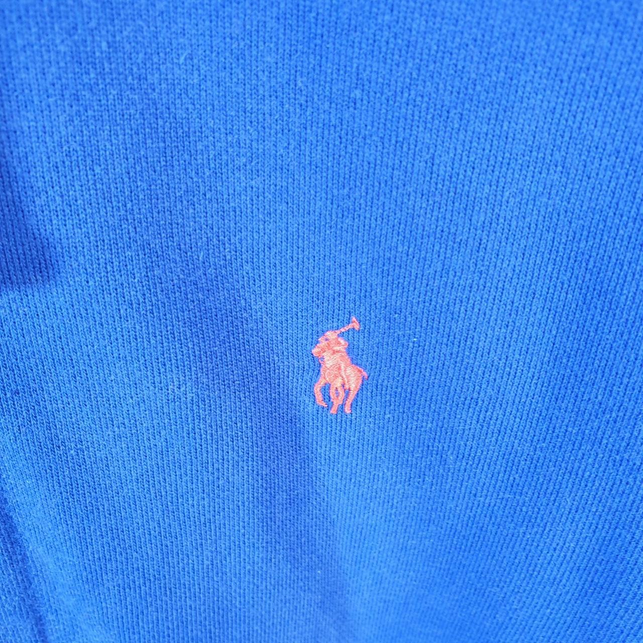 Vintage Ralph Lauren Polo Heavyweight Hoodie Men’s XL Blue Cotton Full Zip Pony