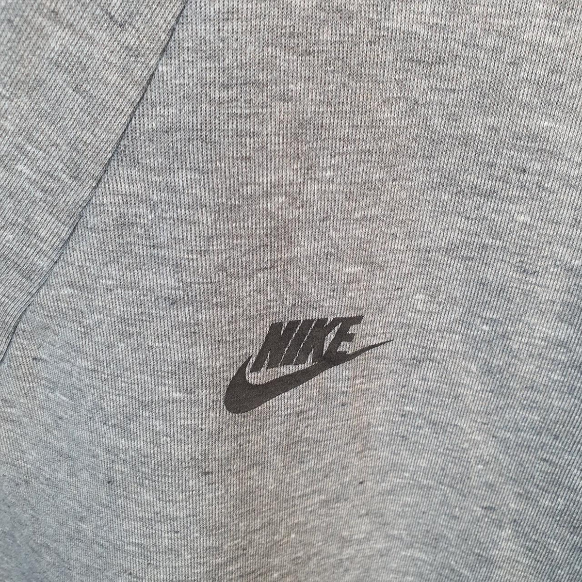 Vintage Nike Club Spellout Hoodie Men’s Medium Grey Swoosh Y2K Pullover