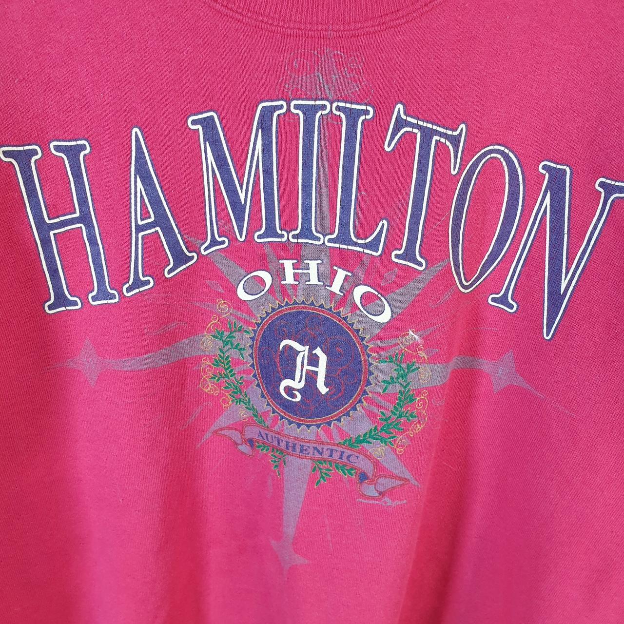 Hanes Activewear Hamilton Ohio Sweatshirt Mens XL Red Pullover USA