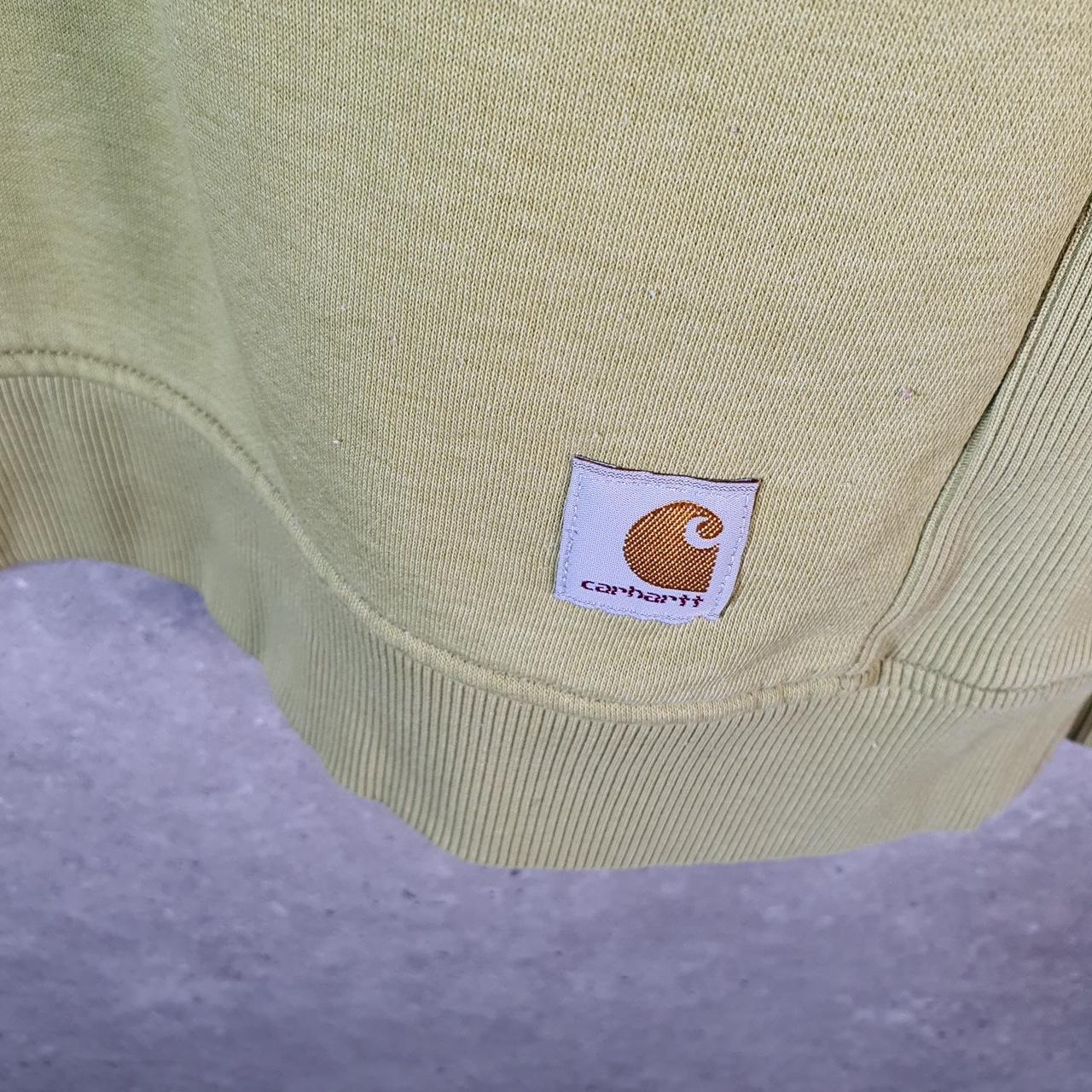 Vintage Carhartt Sweatshirt Womens XL Green Pullover Blank USA Relaxed Fit