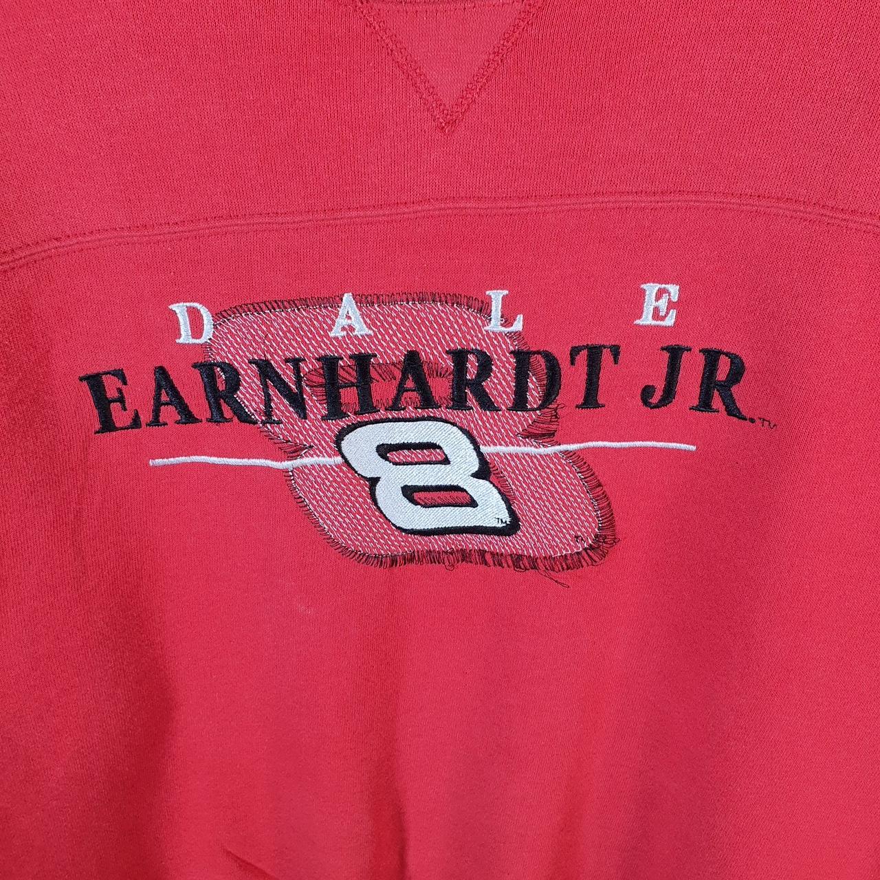 Vintage NASCAR Dale Earnhardt JR Sweatshirt Mens Large Red Pullover USA