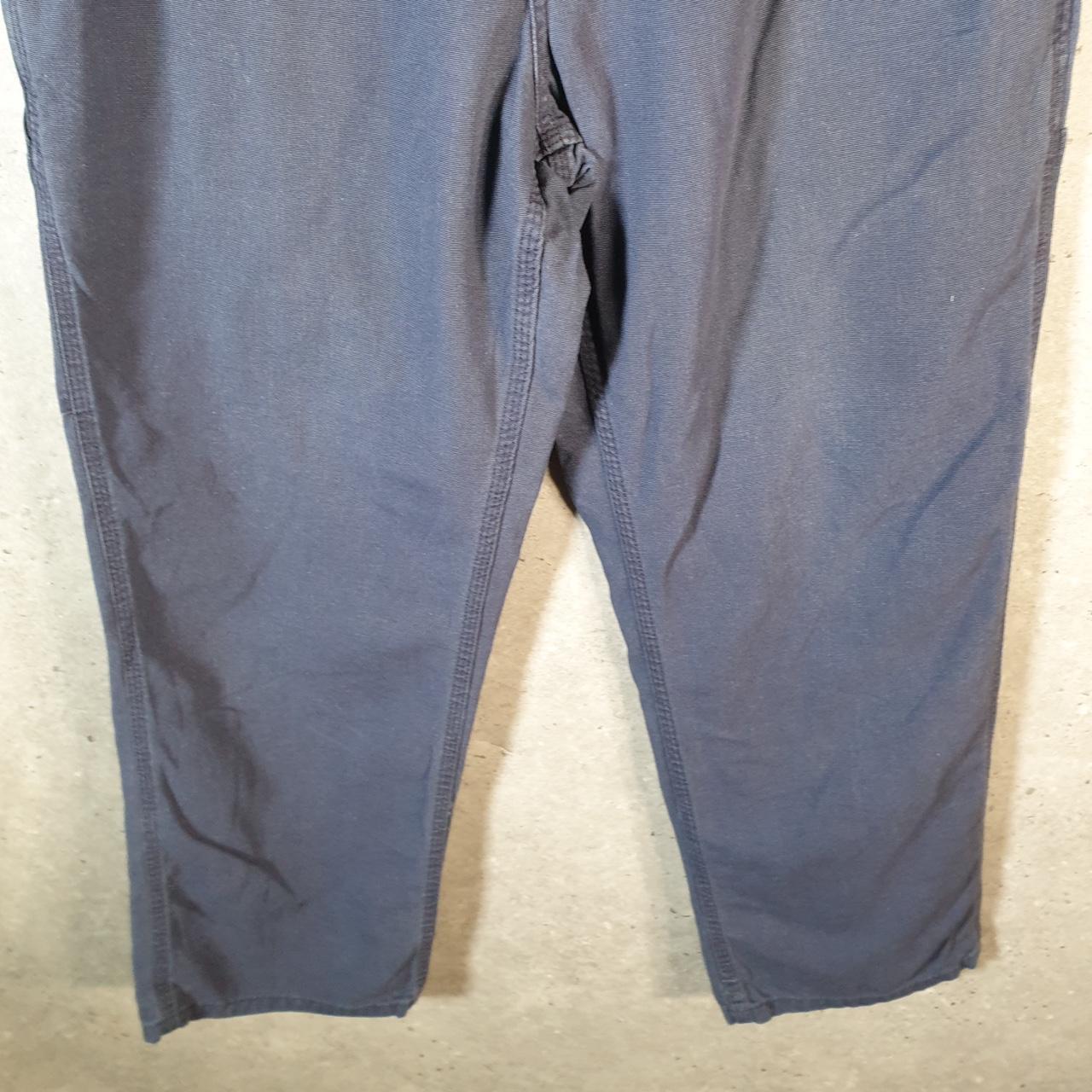 Vintage Carhartt Carpenter Trousers Mens W36 L28 Navy Blue Dungaree Fit Workwear USA
