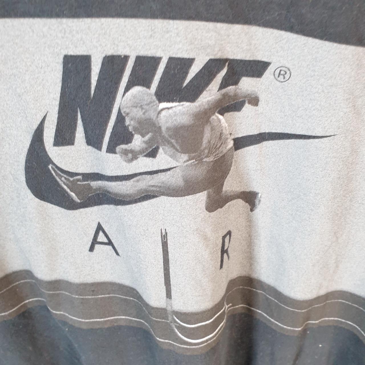 Vintage Nike Air Spellout Club T Shirt Men’s 2XL Black Swoosh Athletic