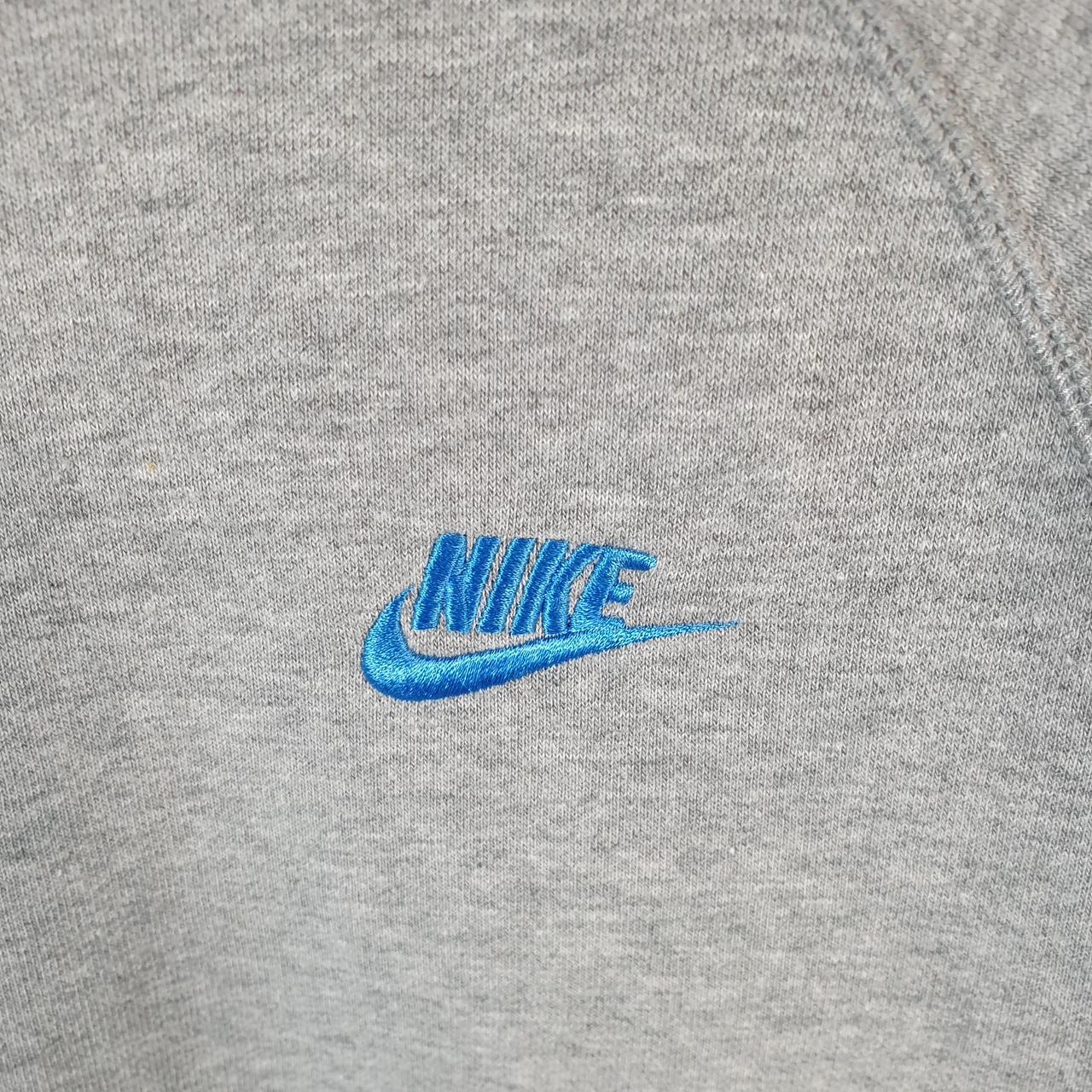 Vintage Nike Club Embroidered Sweatshirt Men’s Medium Grey Swoosh Y2K Pullover Logo