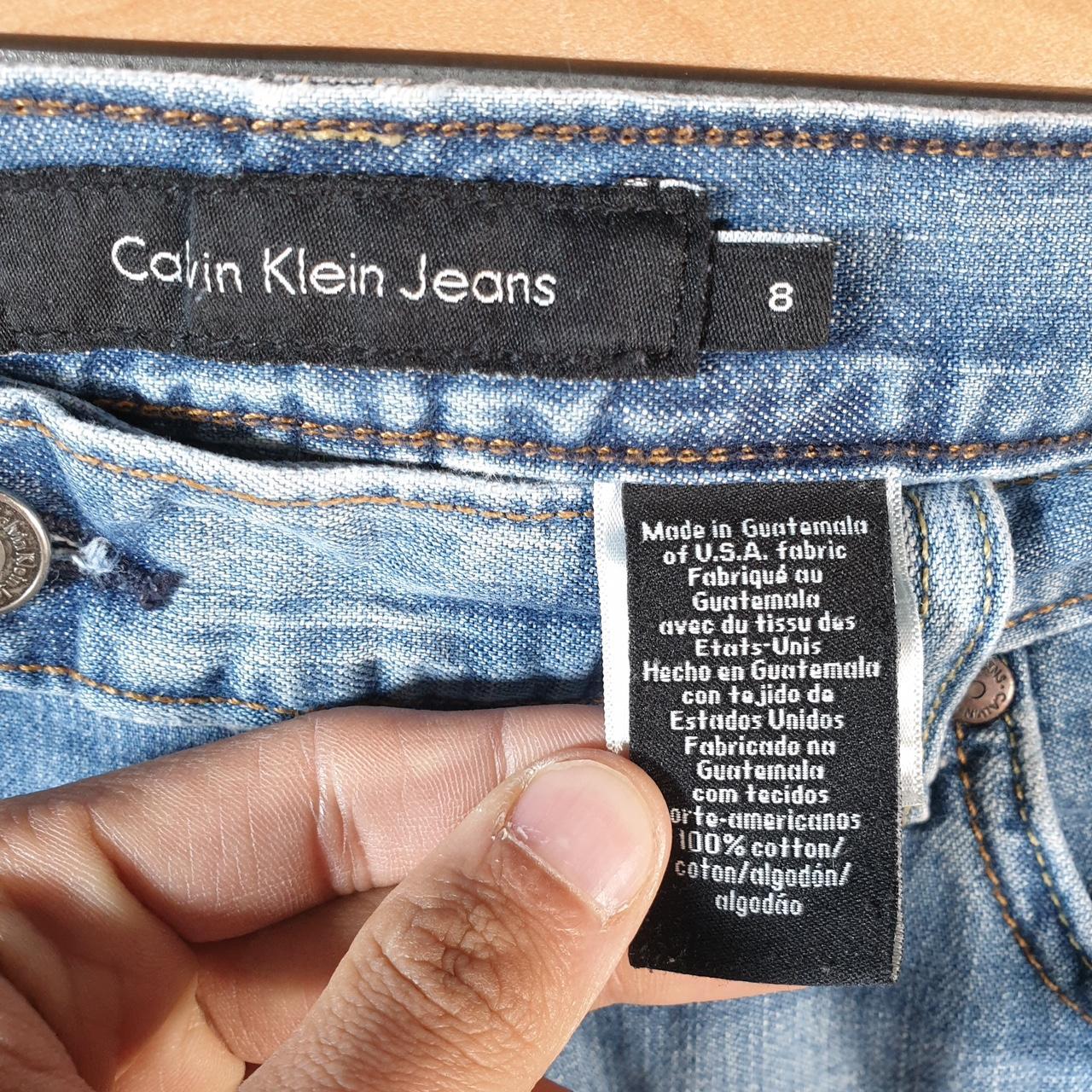 Vintage Calvin Klein Baggy Shorts Jorts Cargo Womens Uk10 Blue Relaxed Denim