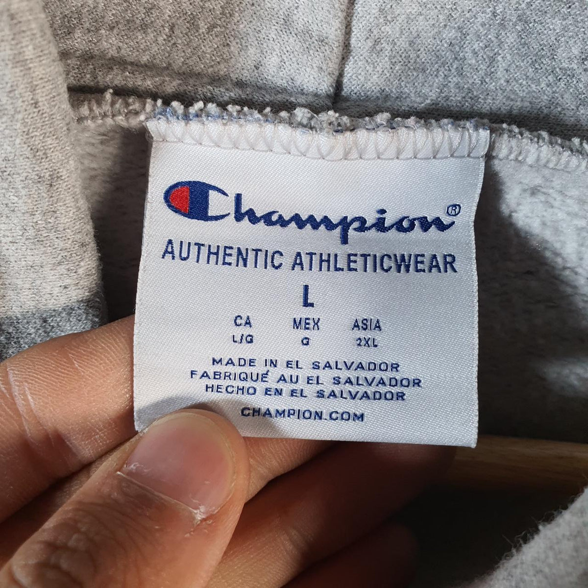 Vintage Champion Hoodie Men’s Large Grey Pro Sport Pullover Wright State Uni
