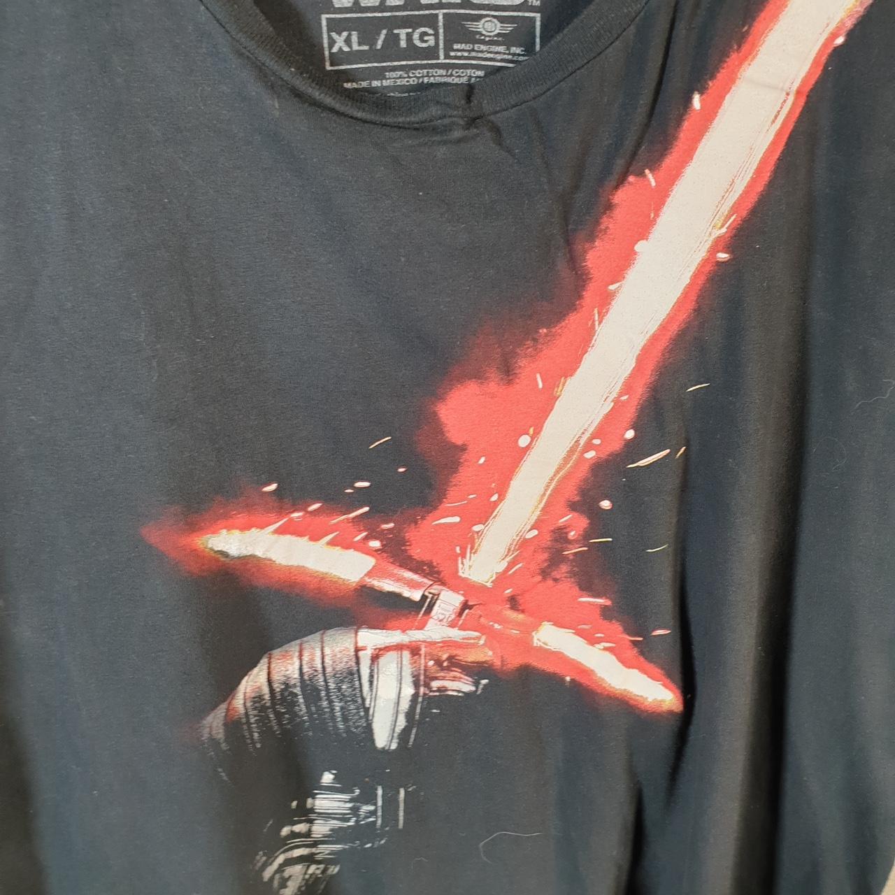 Vintage Star Wars Kylo Ren T Shirt Men’s XL Black Logo Graphic Spellout