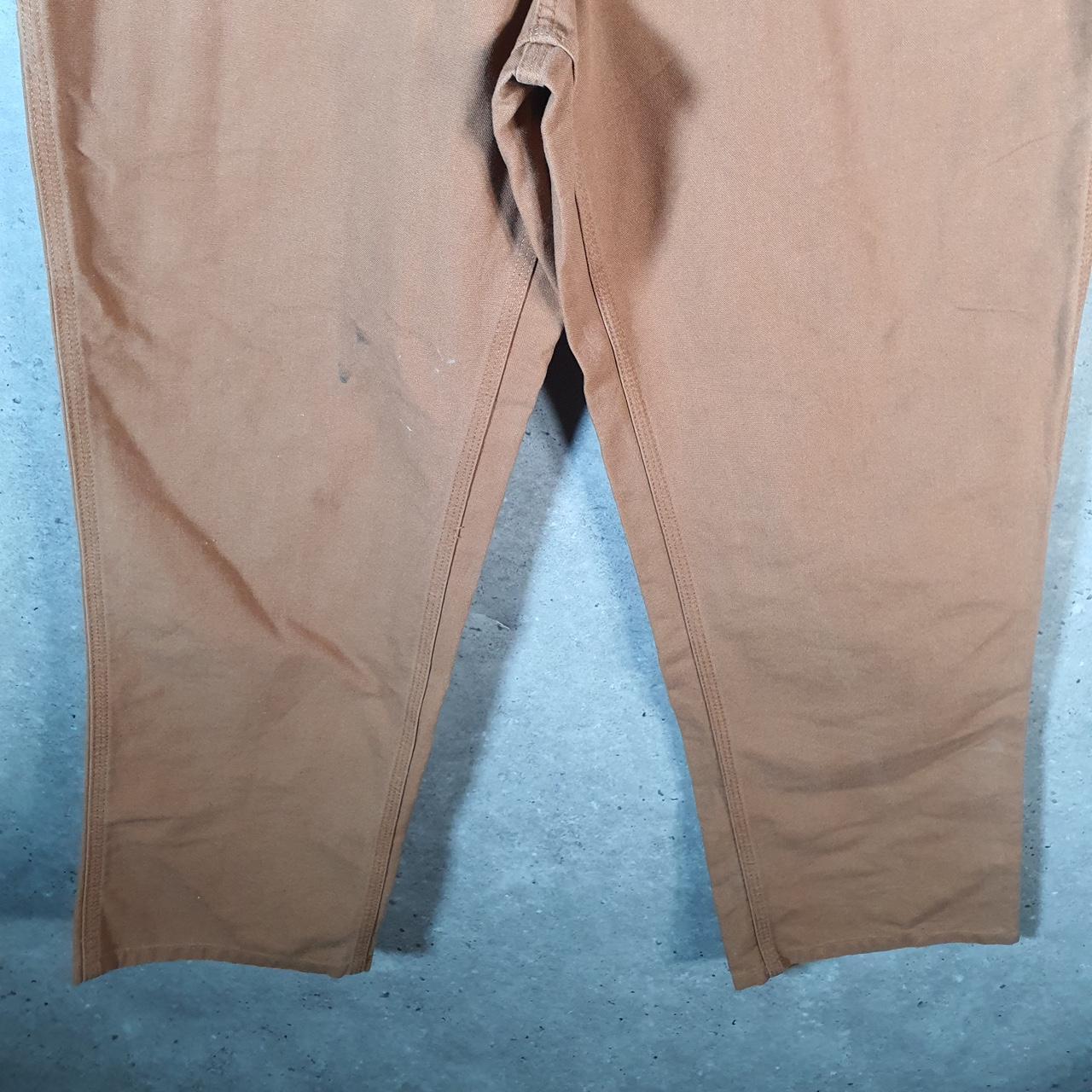 Vintage Carhartt Carpenter Trousers Mens W36 L32 Brown Dungaree Fit Workwear