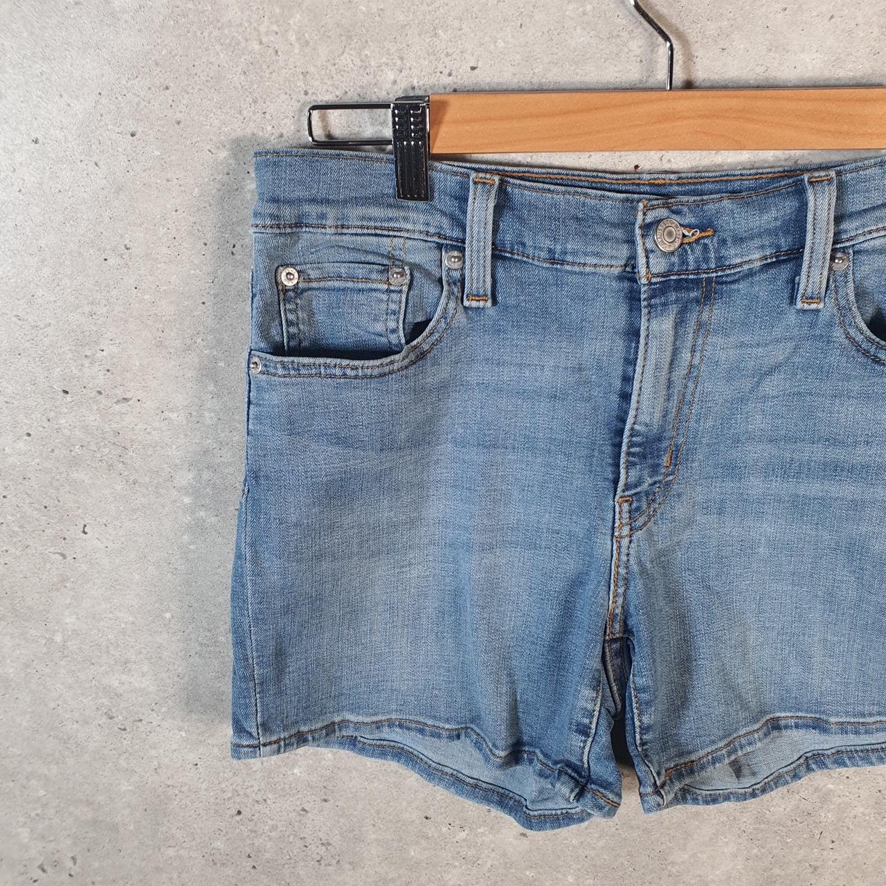 Vintage Levi’s Baggy Shorts Jorts Cargo Womens W29 Blue Relaxed Denim