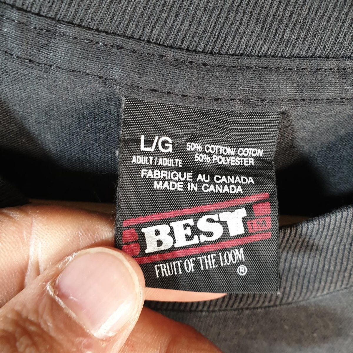 Vintage Best Fruit of the Loom 1984 Moose Jaw Meet Motorcycle USA Single Stitch T Shirt Men’s Large Black Big Fish Vintage