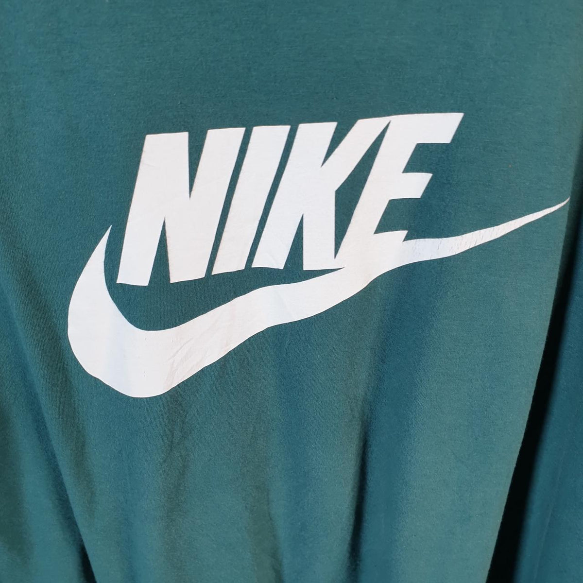 Vintage Nike Club Spellout T Shirt Men’s 2XL Blue Logo Swoosh Athletic