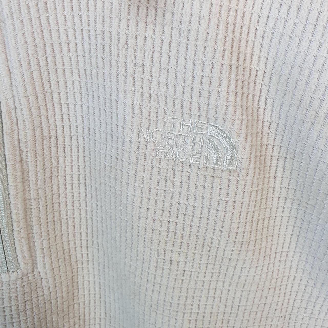 Vintage The North Face TNF Fleece Sweatshirt Mens 1/4 Zip Large Beige Pullover Logo