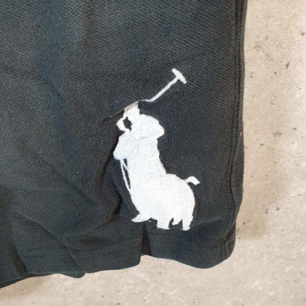 Vintage Ralph Lauren Polo Sweat Shorts Jorts Chino Cargo Men’s Small Black Baggy Cotton A4600