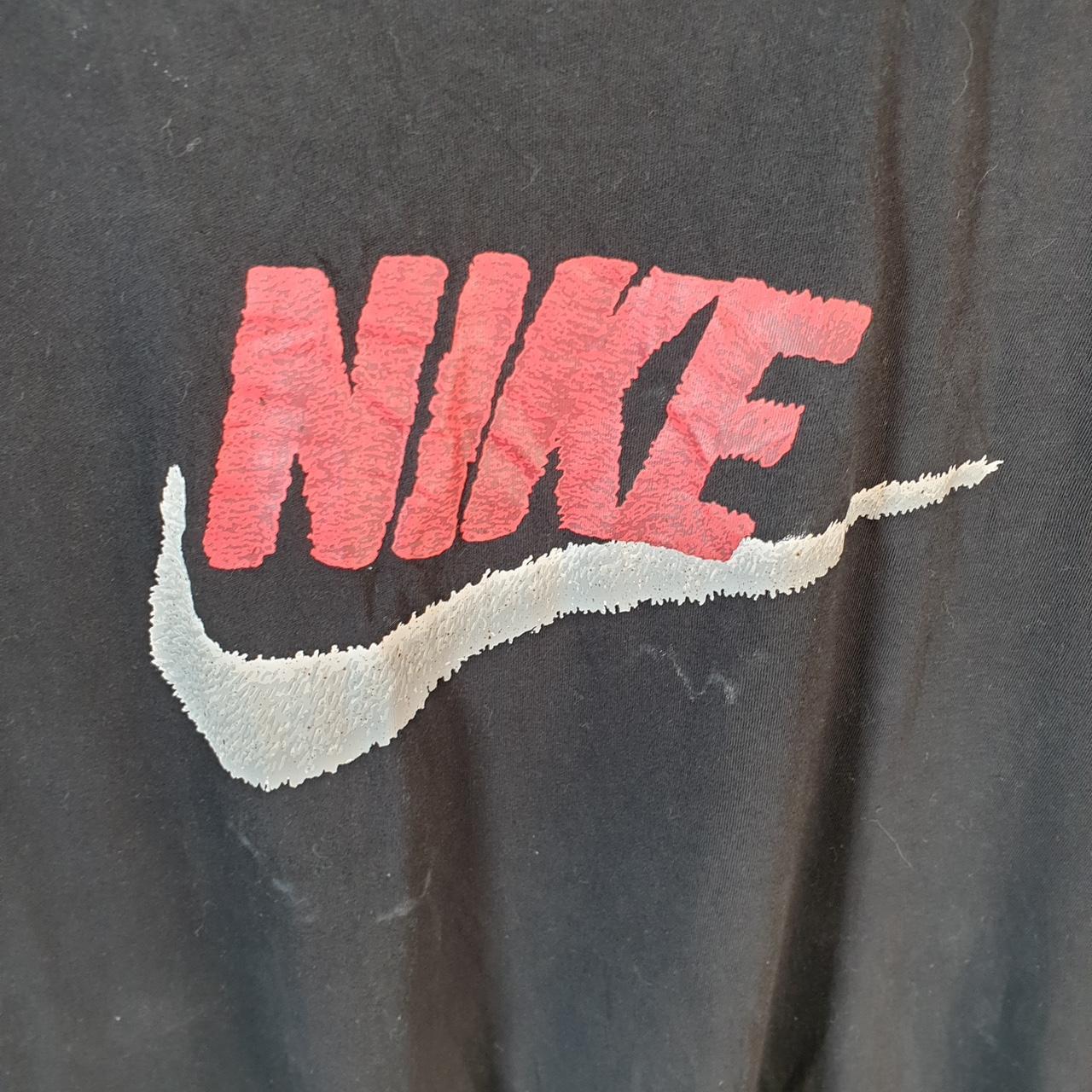 Vintage Nike Spellout Club T Shirt Men’s XL Black Swoosh Athletic