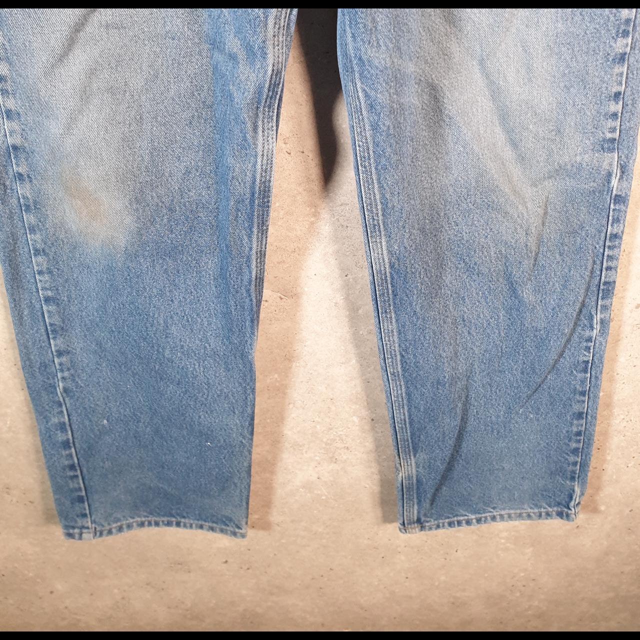 Vintage Carhartt Workwear Carpenter Jeans Mens W38 L32 Blue Denim Relaxed Fit USA