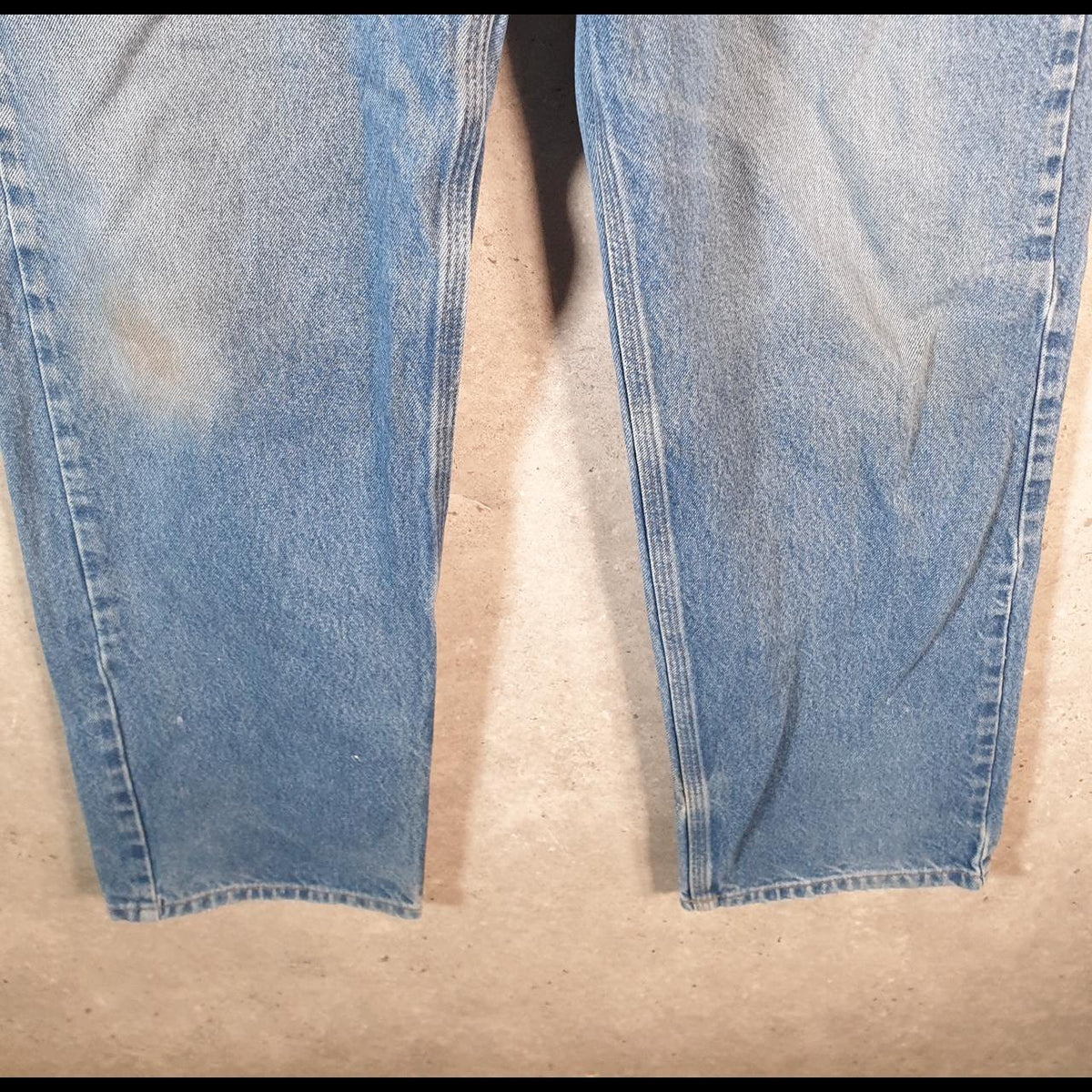 Vintage Carhartt Workwear Carpenter Jeans Mens W38 L32 Blue Denim Relaxed Fit USA
