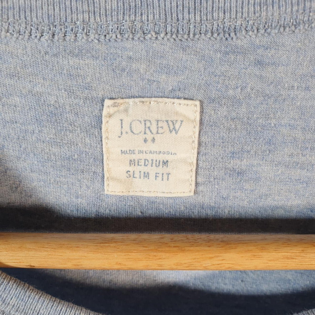 Vintage J Crew Graphic T Shirt Men’s Medium Blue Casual Sports Logo Athletic